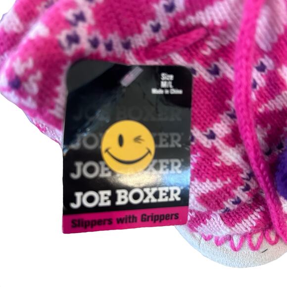 Joe Boxer Slippers Womens‎ Size M/L 9.5 / 10 Knit Snowflake Ankle Length NWT - Picture 8 of 9